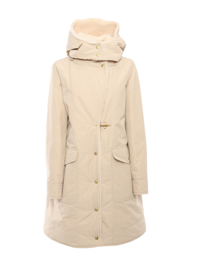 Shop Fay Padded Parka In White