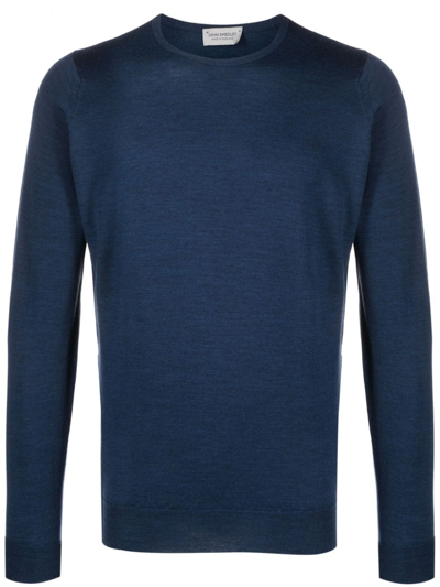 Shop John Smedley Marcus Jumper In Blue