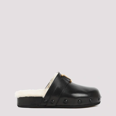 Shop Chloé Marcie Leather Mules In Black