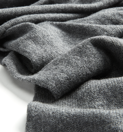 Shop La Canadienne Hawthorn Cashmere Scarf In Charcoal