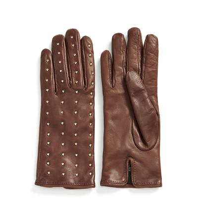 Shop La Canadienne Courtney Leather Gloves In Tan