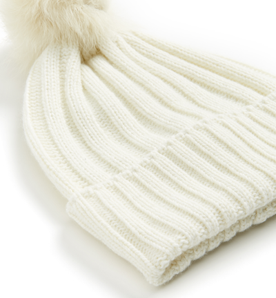 Shop La Canadienne Helio Wool Blend Tuque In White