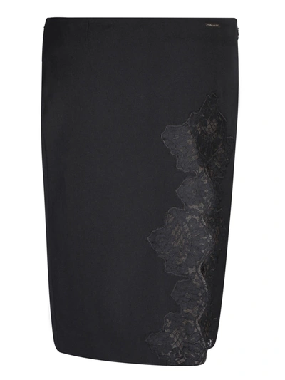 Shop Dsquared2 Dana Lace-detail Skirt In Black