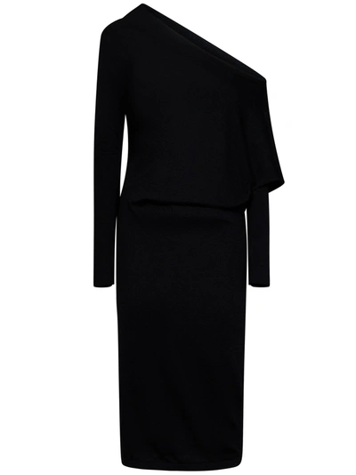 Shop Tom Ford Midi Dress In Black