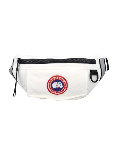 Shop Canada Goose Cg Waist Pack In Northstar White