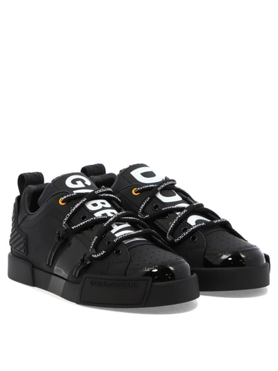 Shop Dolce & Gabbana "portofino" Sneakers In Black