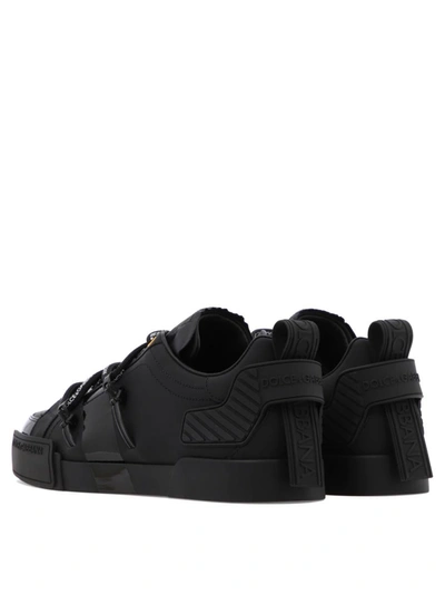 Shop Dolce & Gabbana "portofino" Sneakers In Black