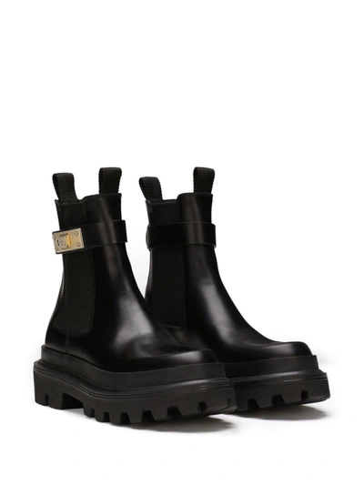 Shop Dolce & Gabbana Buckle-fastening Ankle Boot In Black