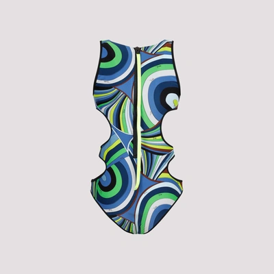 Shop Emilio Pucci Swimsuit Polyamide One-piece Swimwear In Multicolour