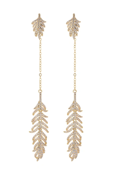 Eye Candy La Plume Earrings In Gold