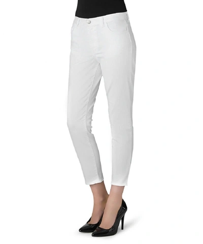 Shop J Brand Women Tessa High Rise Tapered Crop Jeans In White
