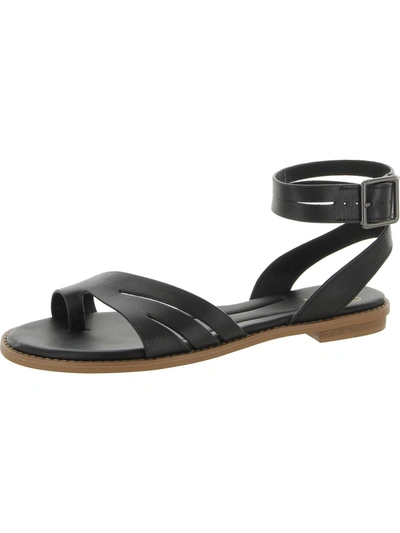 Shop Sarto Franco Sarto Greene Womens Leather Toe Loop Ankle Strap In Black