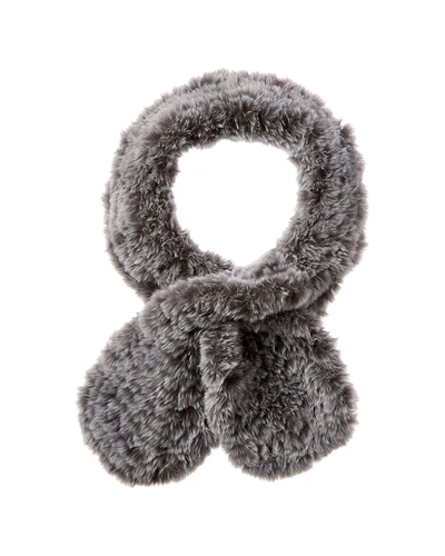 Surell Accessories Ruffle Scarf In Grey