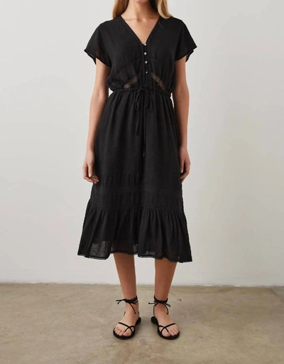 Shop Rails Kiki Lace Detail Dress In Black