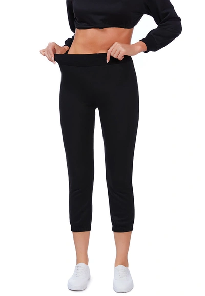 Shop London Rag Casual Solid Sweat Pants In Black