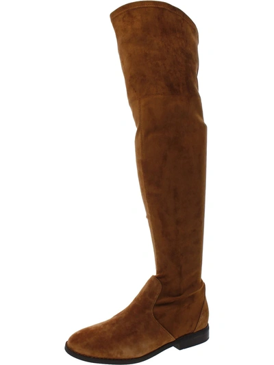 Shop Gentle Souls By Kenneth Cole Emma Stretch Womens Suede Tall Over-the-knee Boots In Multi