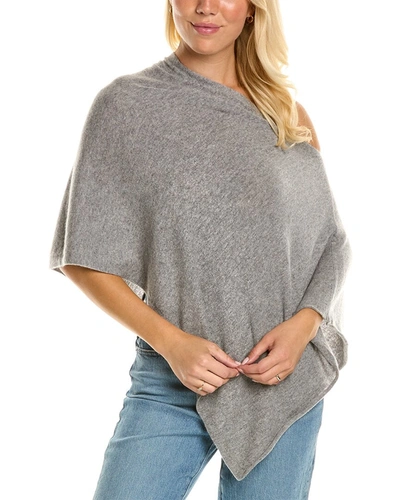 Shop Amicale Cashmere Cashmere Topper In Grey