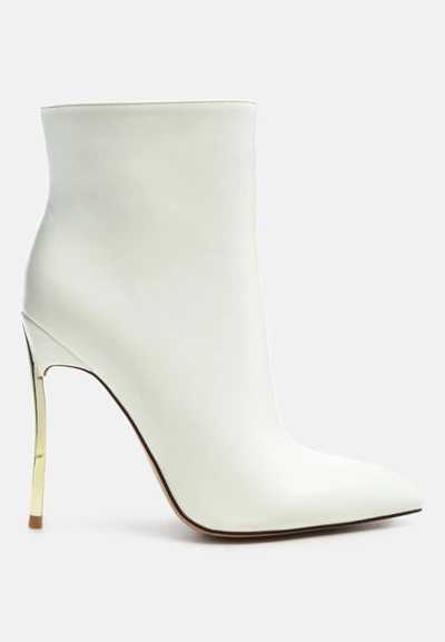 London Rag Siren Shine Stiletto Boots In White