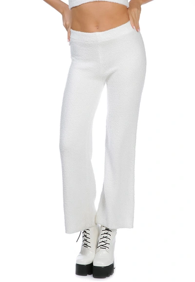 Shop London Rag Solid Casual Wide Leg Trousers In White