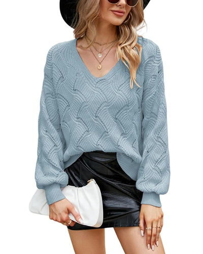 Shop Caifeng Sweater In Blue