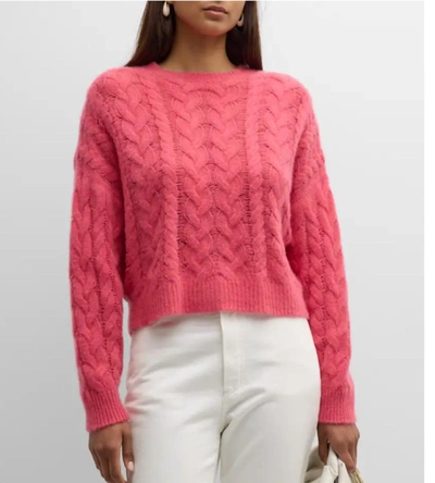 Shop Naadam Cashmere Lofty Crew In Bubblegum Pink Up In Multi