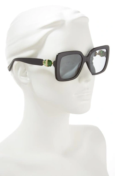 Swarovski 55mm Square Sunglasses In Black