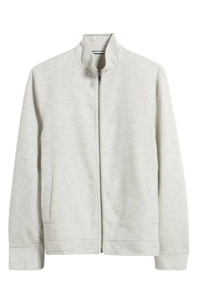 Shop Ted Baker Galow Felted Wool Blend Jacket In Light Grey