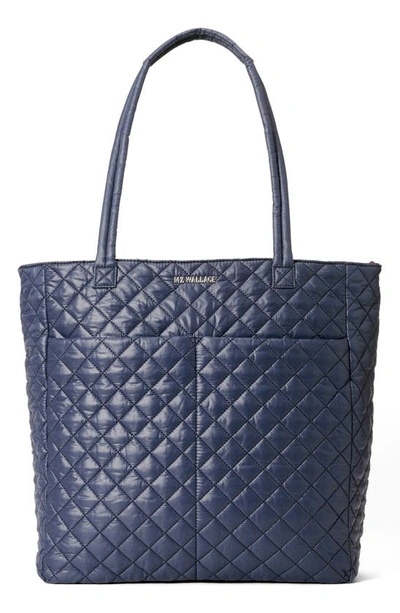 Shop Mz Wallace Large Metro Quatro Quilted Nylon Tote In Dawn
