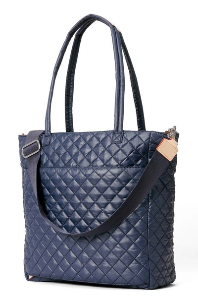 Shop Mz Wallace Large Metro Quatro Quilted Nylon Tote In Dawn