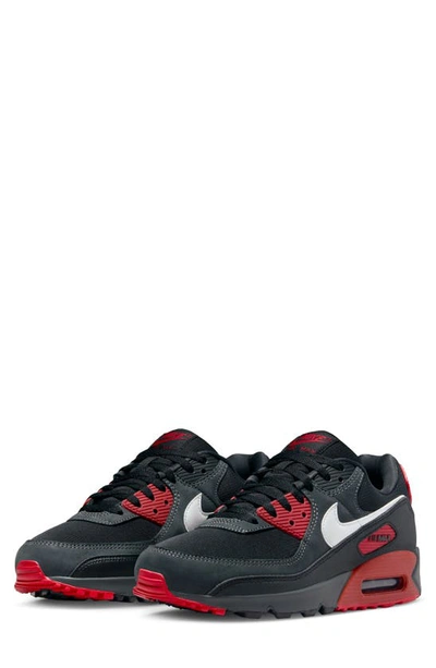 Shop Nike Air Max 90 Sneaker In Anthracite/ White/ Black/ Red