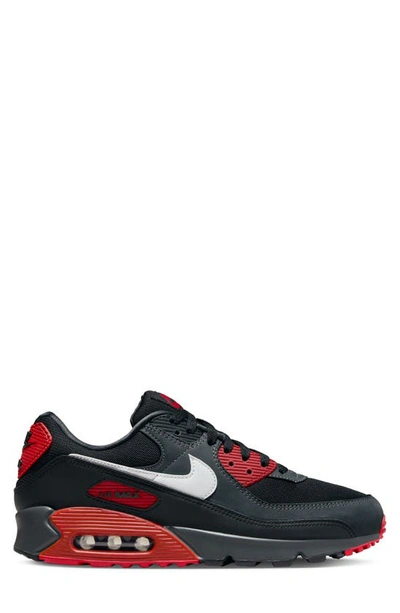 Shop Nike Air Max 90 Sneaker In Anthracite/ White/ Black/ Red