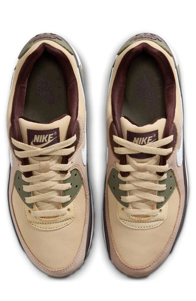 Shop Nike Air Max 90 Sneaker In Hemp/ White/ Sesame/ Earth