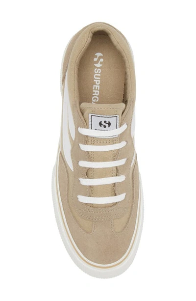 Shop Superga 3041 Revolley Colorblock Platform Sneaker In Grey Fossil-f White