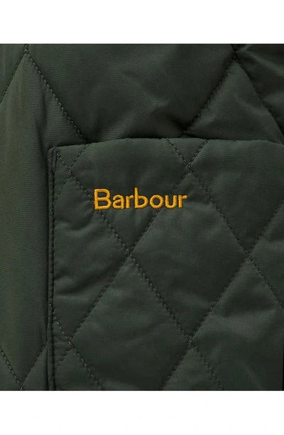 Shop Barbour Woodhall Quilted Jacket In Sage/ Ancient