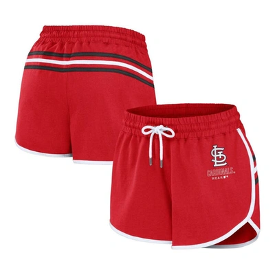 Shop Wear By Erin Andrews Red St. Louis Cardinals Logo Shorts