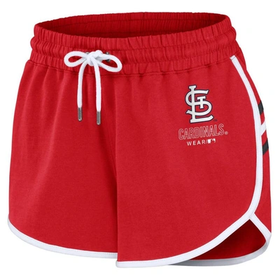 Shop Wear By Erin Andrews Red St. Louis Cardinals Logo Shorts