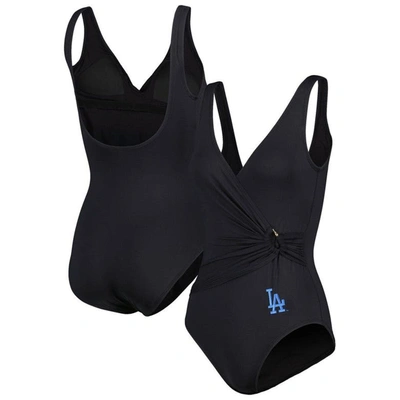 Shop Tommy Bahama Black Los Angeles Dodgers Pearl Clara One-piece Swimsuit