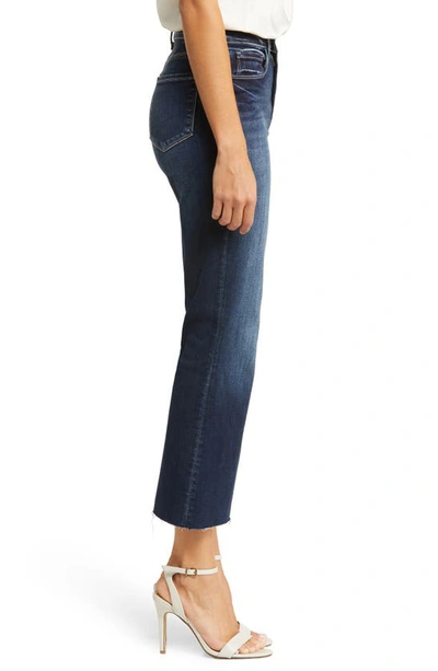 Shop L Agence L'agence Kendra Raw Hem Flare Crop Jeans In Columbia