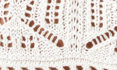 L*space Diamond Eye Crochet Cover-up Shorts In Cream