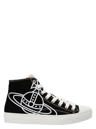 Shop Vivienne Westwood Plimsoll Sneakers In Black