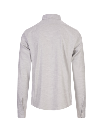 Shop Fedeli Melange Light Grey Shirt In Grigio