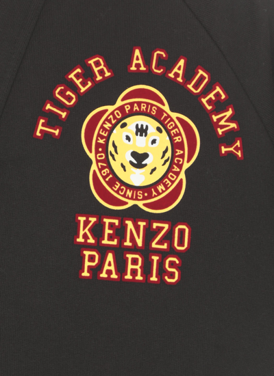 Shop Kenzo Tiger Academy Cardigan In Black