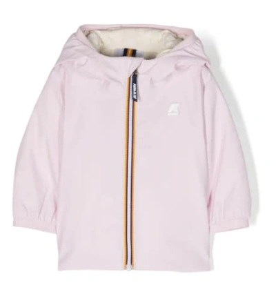 Shop K-way E. Jack Warm Reversible Padded Short Jacket In Pink