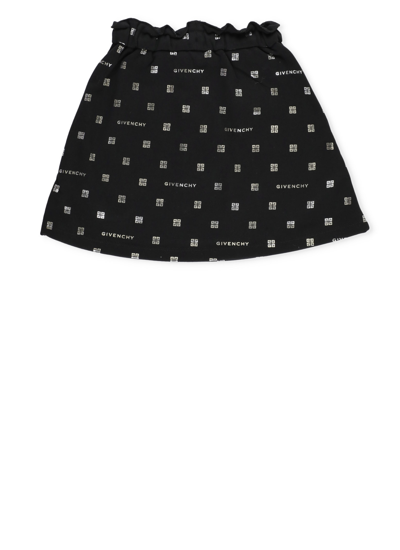 Shop Givenchy Cotton Skirt In Black