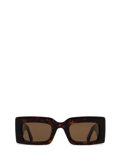 Shop Alexander Mcqueen Eyewear Rectangle Frame Sunglasses In Multi