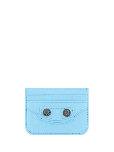 Shop Balenciaga Le Cagole Card Holder In Blue