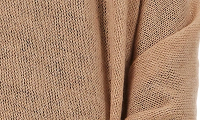 Stewart Of Scotland Cashmere Featherweight Scarf In Camel