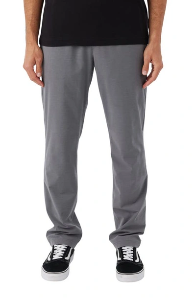 Shop O'neill Venture Elastic Waist Hybrid Pants In Heather Grey