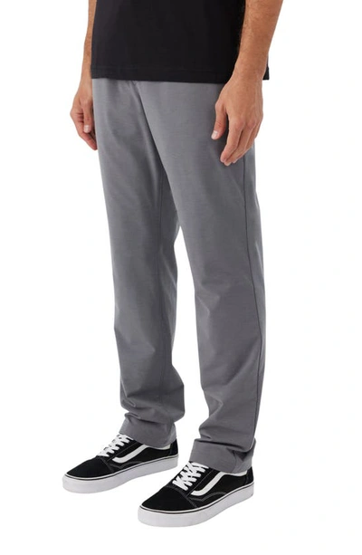Shop O'neill Venture Elastic Waist Hybrid Pants In Heather Grey