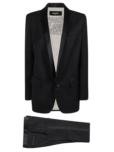 Shop Dsquared2 Single-breasted Suit In Nero